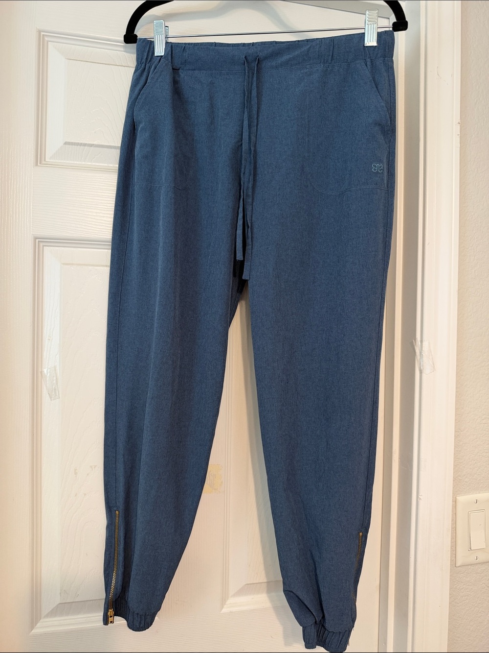 Blue Jogger Pants - Casual Drawstring